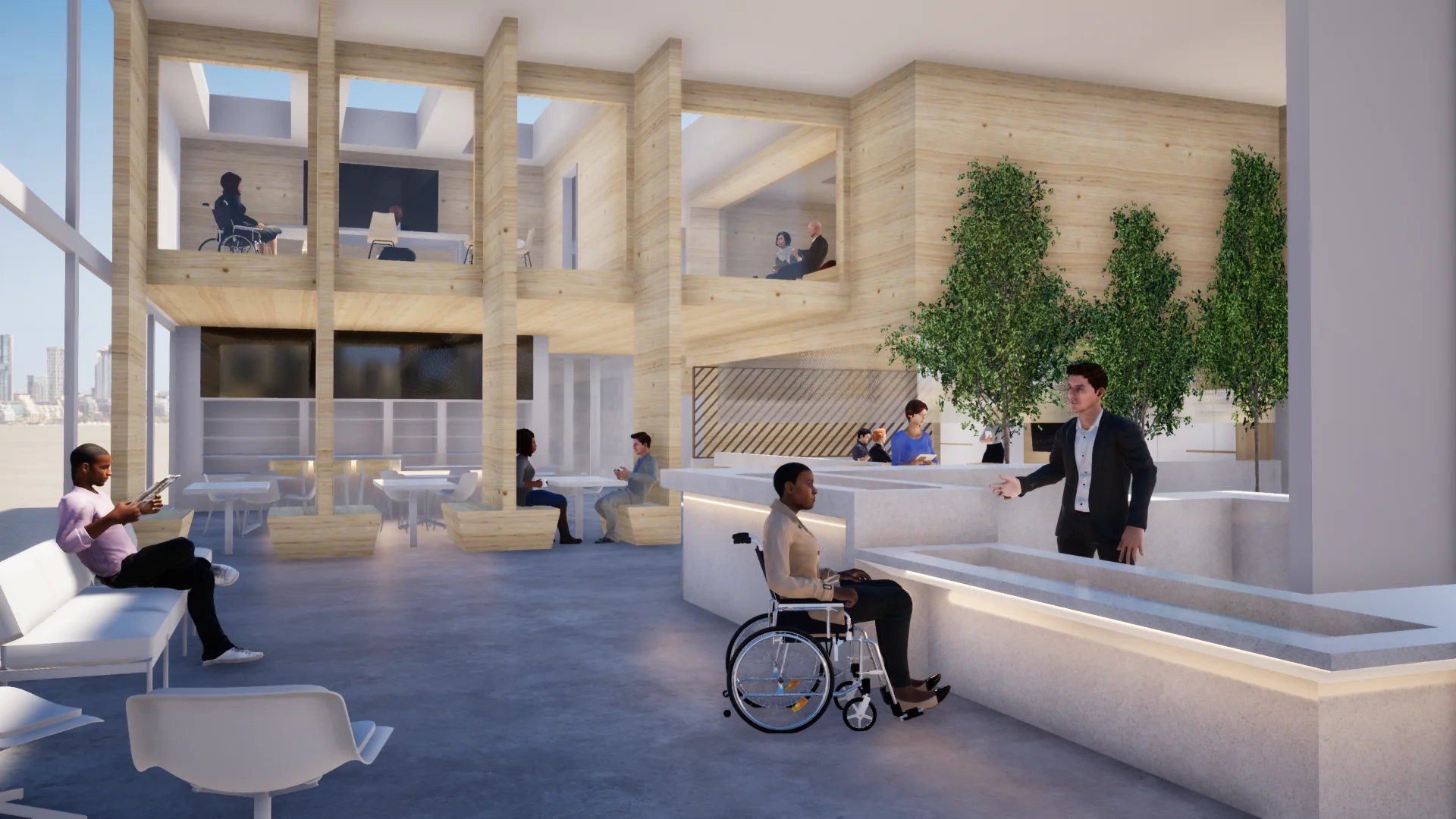 Architectural interior render