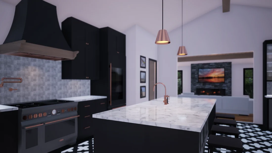 UXS portfolio kitchen render